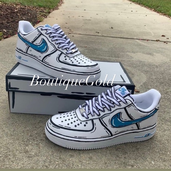 cartoon style air force 1